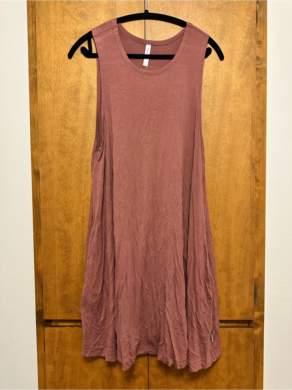 RVCA Mauve Sleeveless Swing Dress